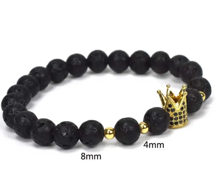 NATURAL STONE OWL BEAD BRACELET FOR SPIRITUAL ENERGY
