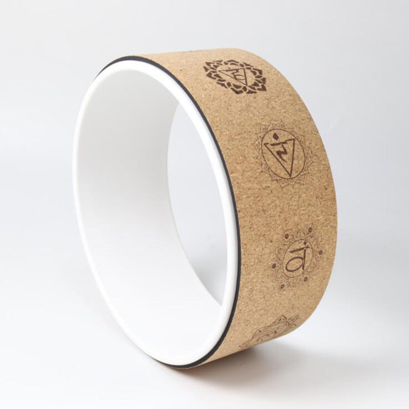 PREMIUM CORK YOGA WHEEL FOR STRETCHING & BALANCE