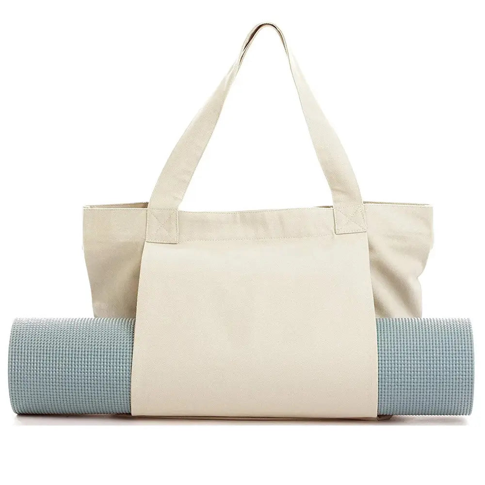 VERSATILE CANVAS YOGA MAT BAG – SPACIOUS & STYLISH CARRIER