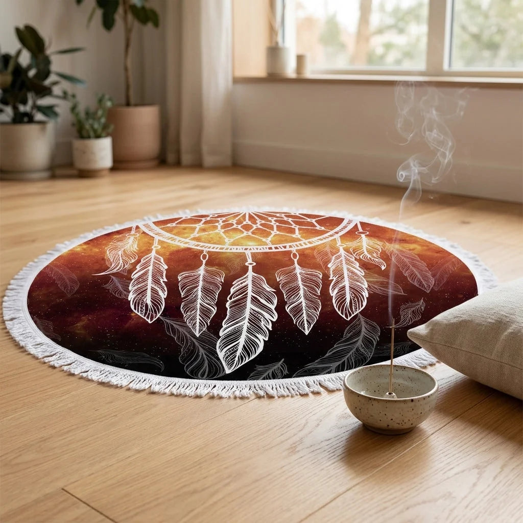 Dreamcatcher Print Carpet Yoga Mat For Mindful Flow