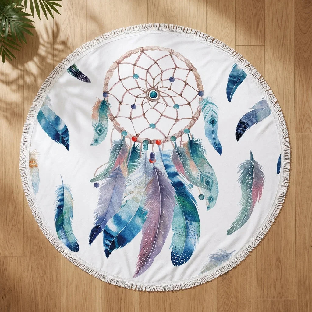 Dreamcatcher Print Carpet Yoga Mat For Mindful Flow