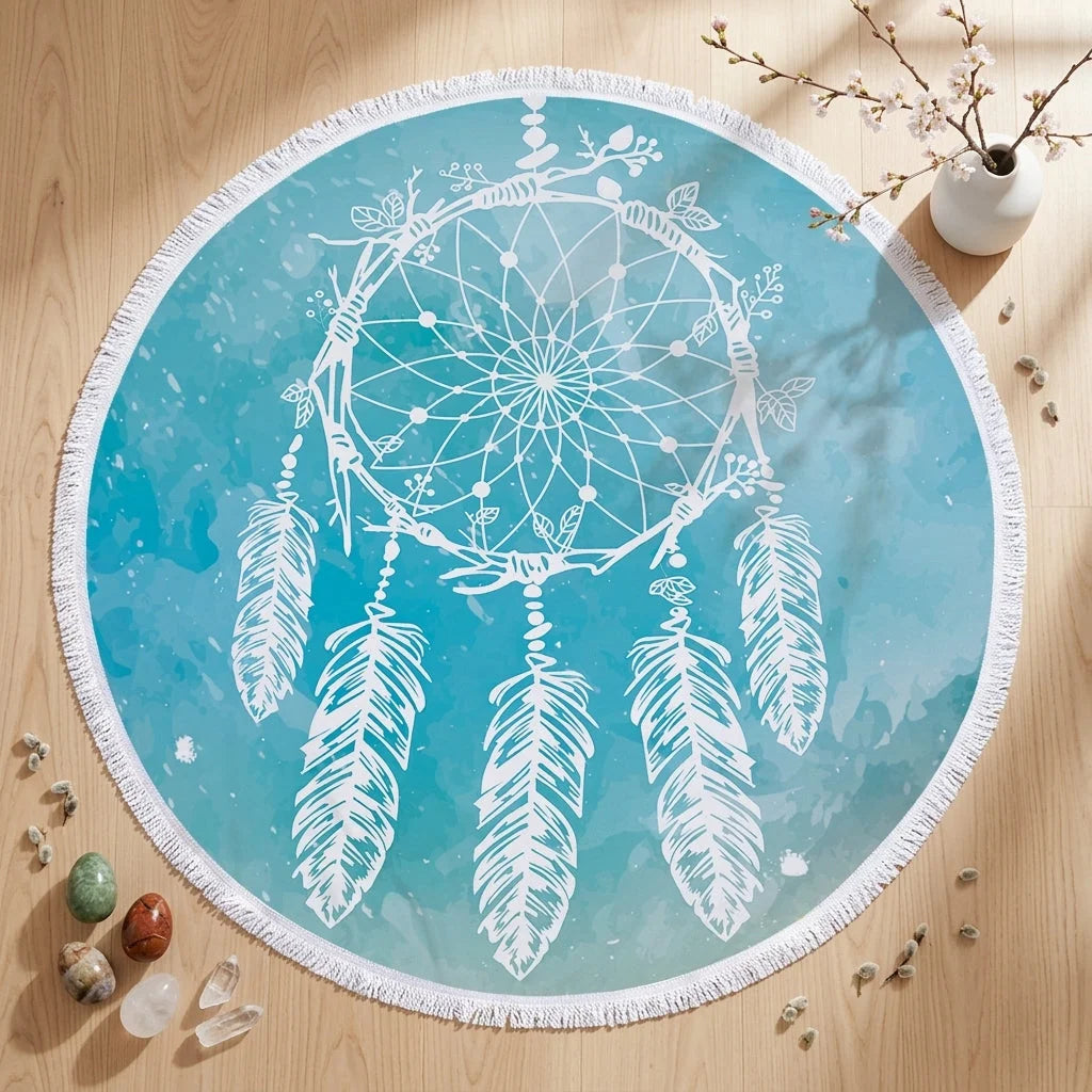 Dreamcatcher Print Carpet Yoga Mat For Mindful Flow