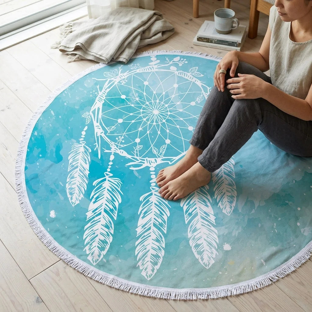 Dreamcatcher Print Carpet Yoga Mat For Mindful Flow