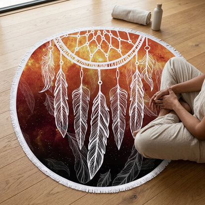 Dreamcatcher Print Carpet Yoga Mat For Mindful Flow