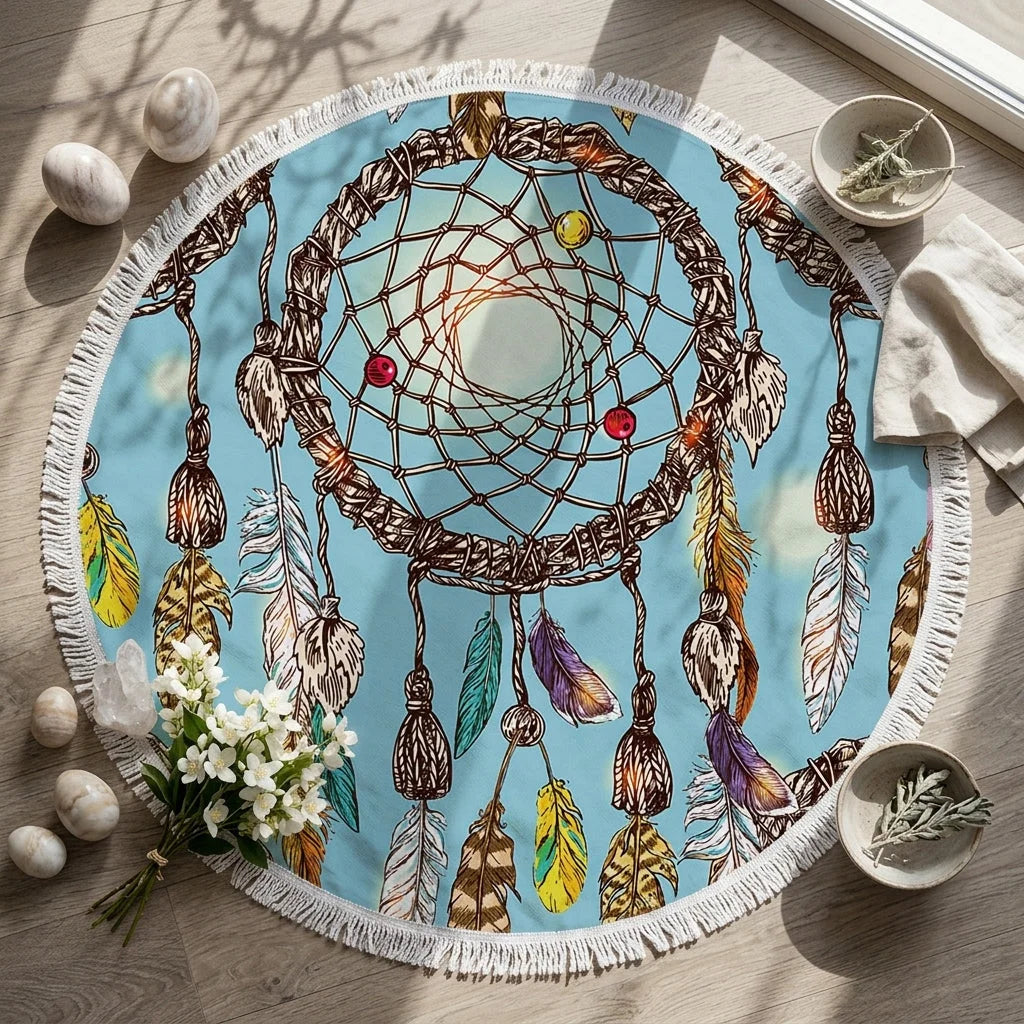 Dreamcatcher Print Carpet Yoga Mat For Mindful Flow
