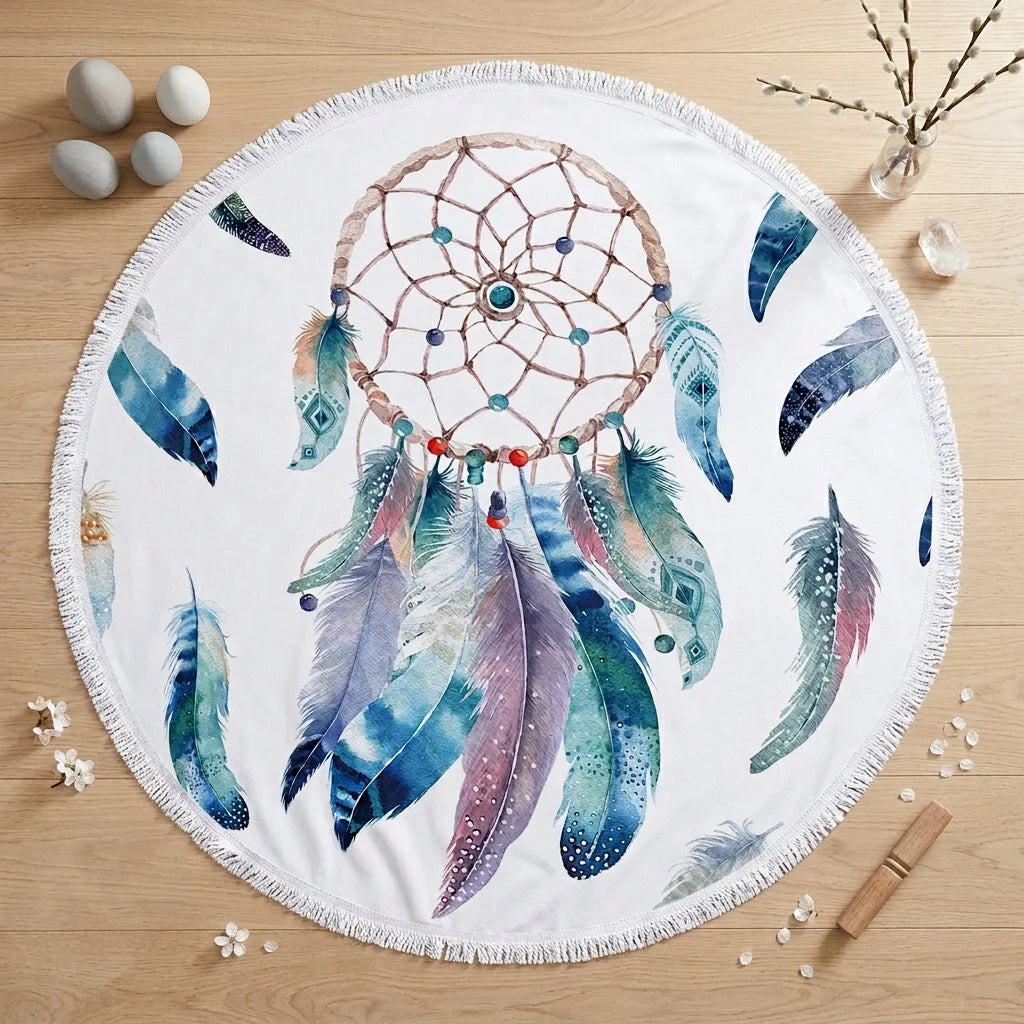 Dreamcatcher Print Carpet Yoga Mat For Mindful Flow
