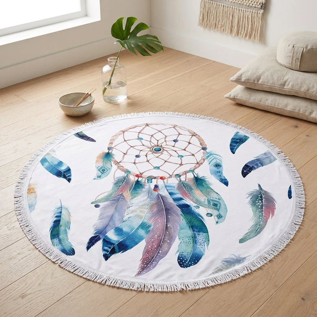 Dreamcatcher Print Carpet Yoga Mat For Mindful Flow