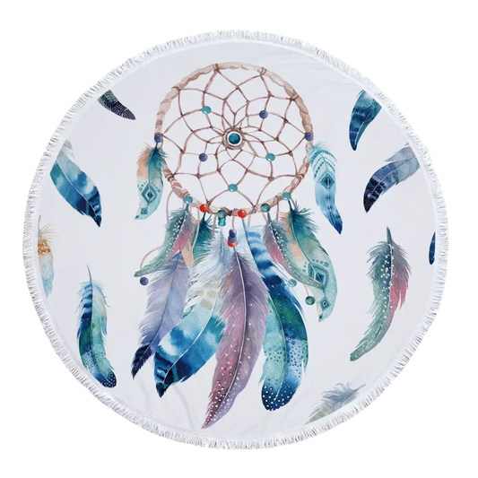 Dreamcatcher Print Carpet Yoga Mat For Mindful Flow - Style A / 300 g / 150cm diameter