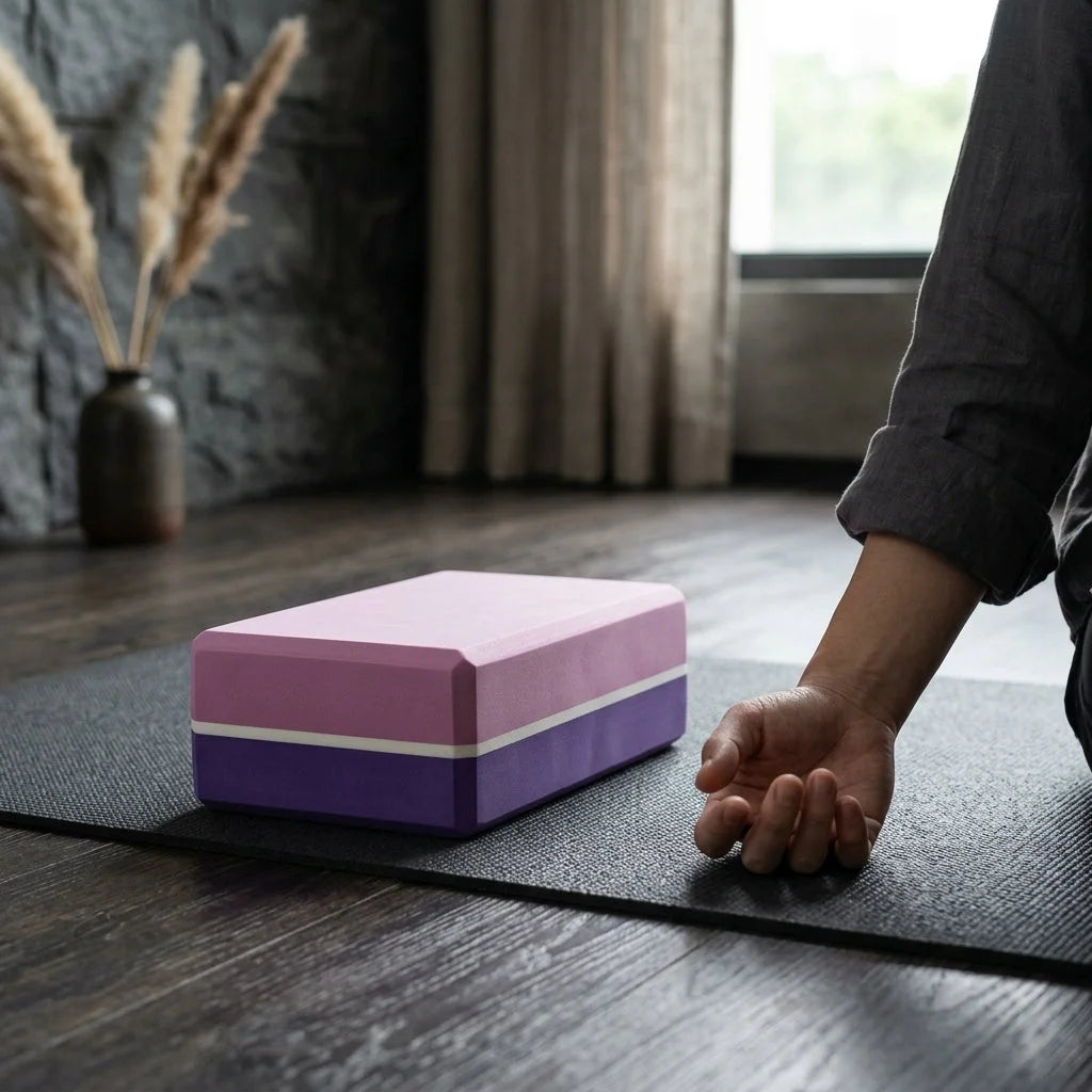 Dual-Tone Yoga Blocks Bricks For Balanced Support