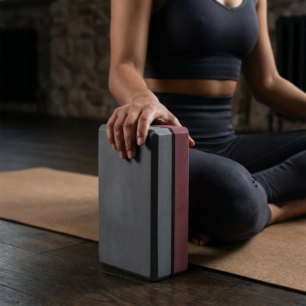 Dual-Tone Yoga Blocks Bricks For Balanced Support