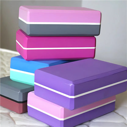 Dual-Tone Yoga Blocks Bricks For Balanced Support