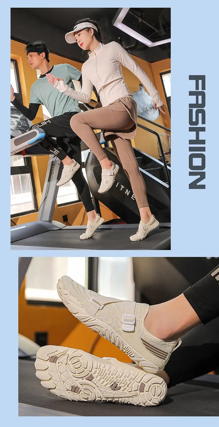 Outdoor Yoga Shoes With Breathable Mesh And Grip Sole