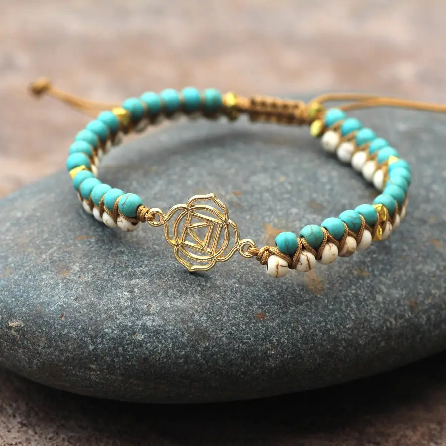 BOHO DOUBLE-BRAIDED BEAD BRACELET FOR SPIRITUAL HARMONY