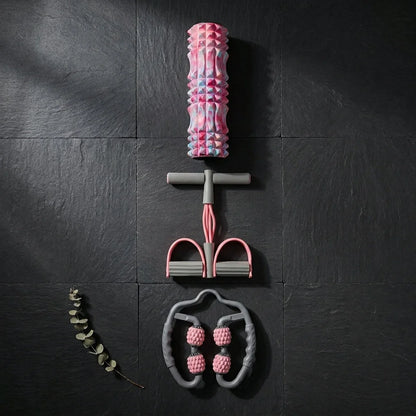 Elastic Band Fitness Equipment With Pedal Puller Set