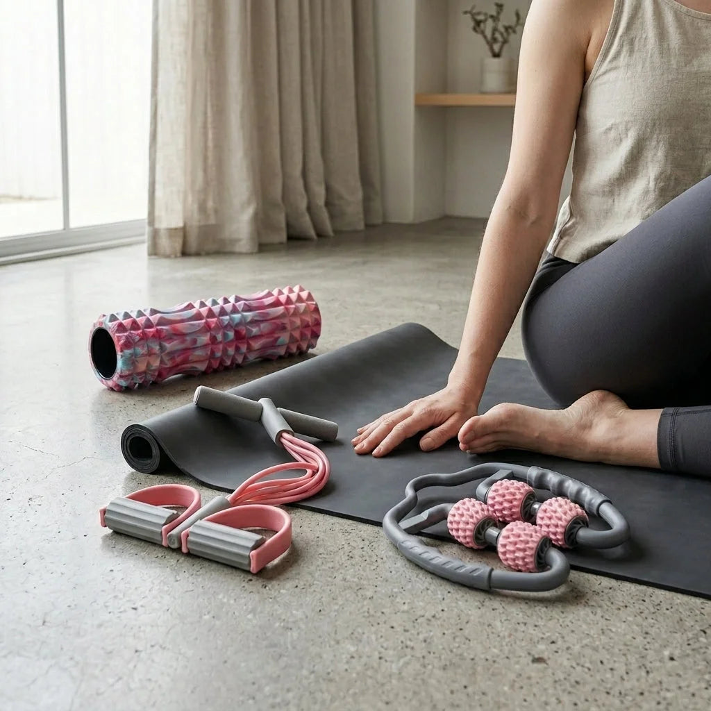 Elastic Band Fitness Equipment With Pedal Puller Set