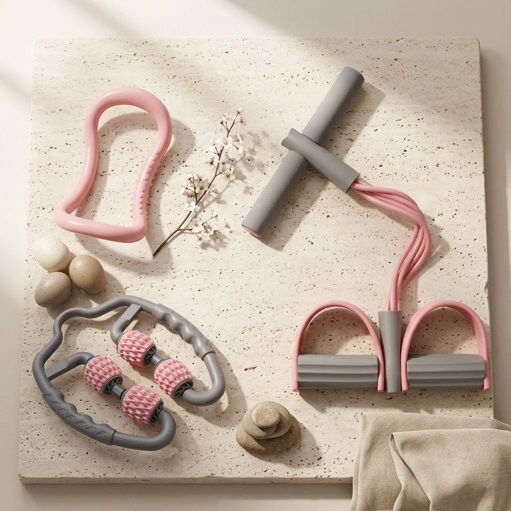 Elastic Band Fitness Equipment With Pedal Puller Set
