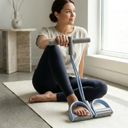 Elastic Band Fitness Equipment With Pedal Puller Set