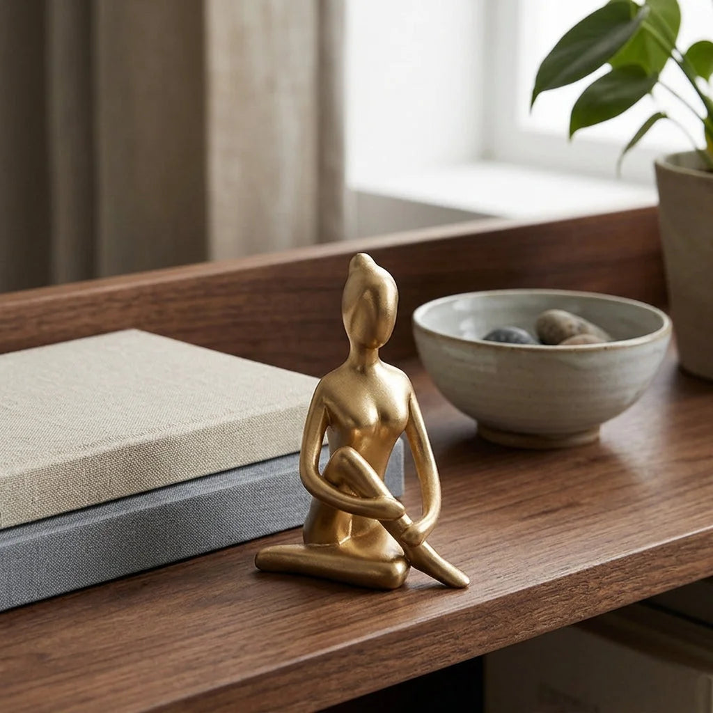 Elegant Minimalist Yoga Ornament For Mindful Spaces