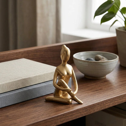 Elegant Minimalist Yoga Ornament For Mindful Spaces