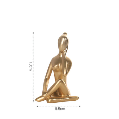 Elegant Minimalist Yoga Ornament For Mindful Spaces - Leisurely