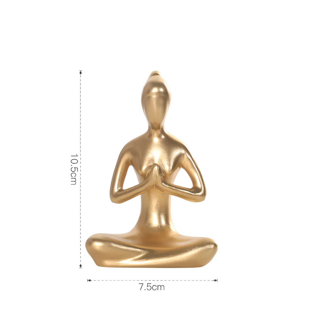 Elegant Minimalist Yoga Ornament For Mindful Spaces - Pray