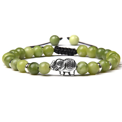Elephant Charm Gemstones Bracelets For Balance - 2 Style