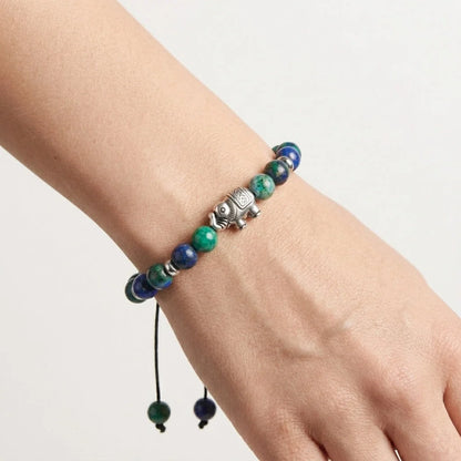 Elephant Charm Gemstones Bracelets For Balance