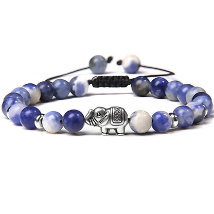 Elephant Charm Gemstones Bracelets For Balance - 3 Style