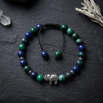 Elephant Charm Gemstones Bracelets For Balance