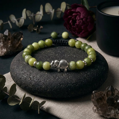 Elephant Charm Gemstones Bracelets For Balance