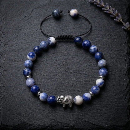 Elephant Charm Gemstones Bracelets For Balance