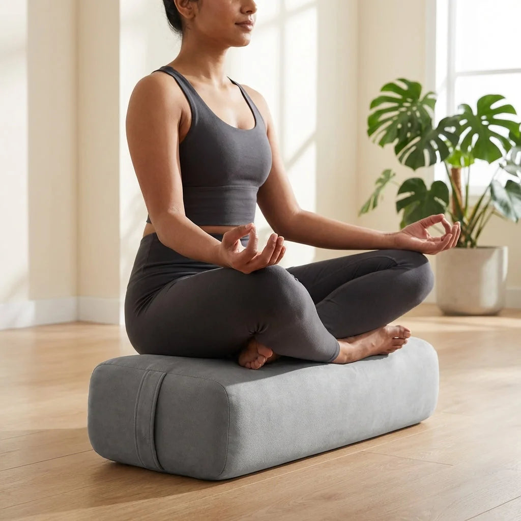 Elevated Eco Bolster Pillow For Deep Yoga Support