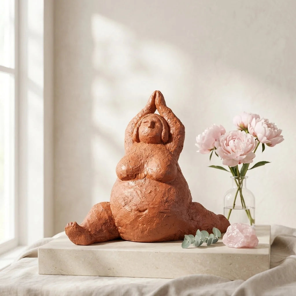 Empowering Chubby Yoga Figurines For Joyful Spaces
