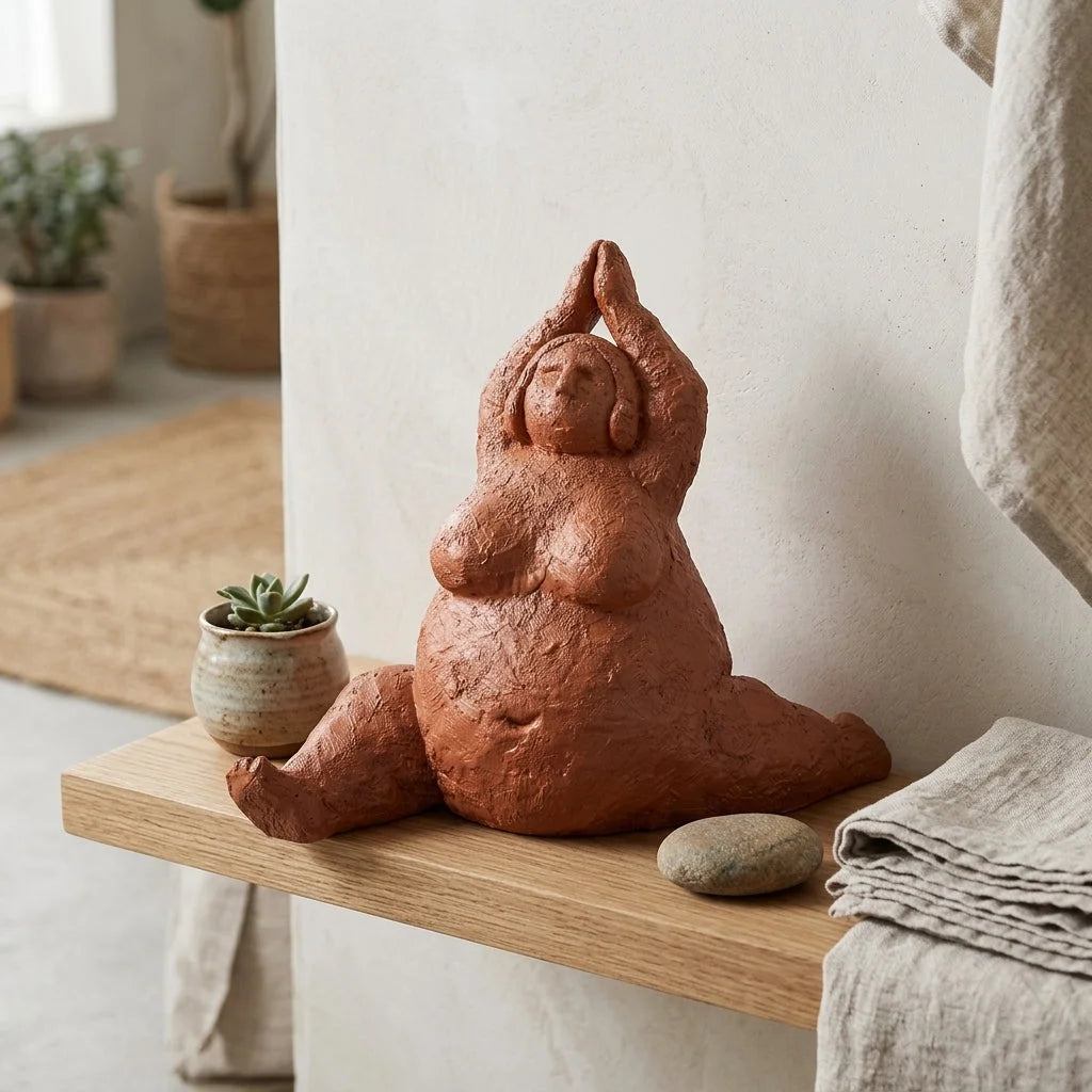 Empowering Chubby Yoga Figurines For Joyful Spaces