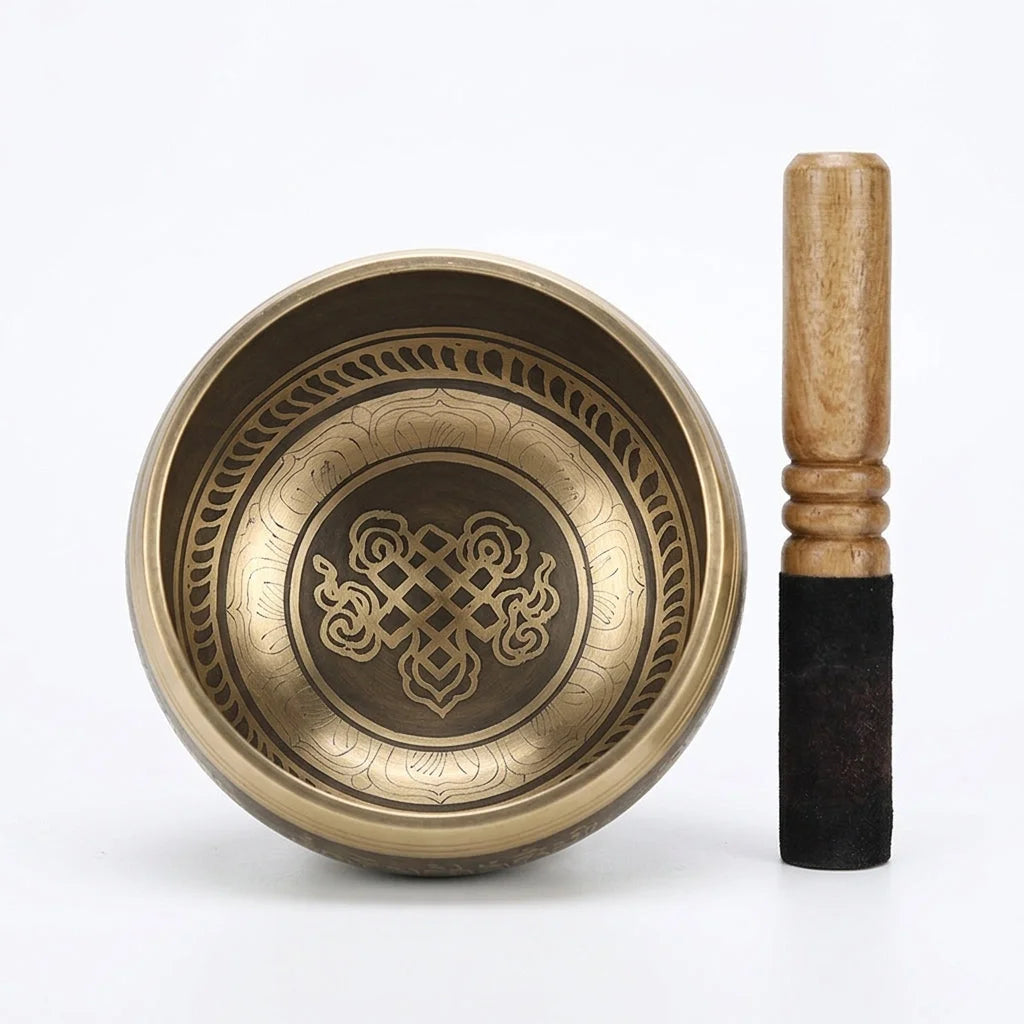 Engraved Copper Sound Bowl For Deep Meditation