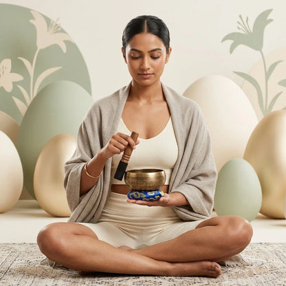 Engraved Copper Sound Bowl For Deep Meditation