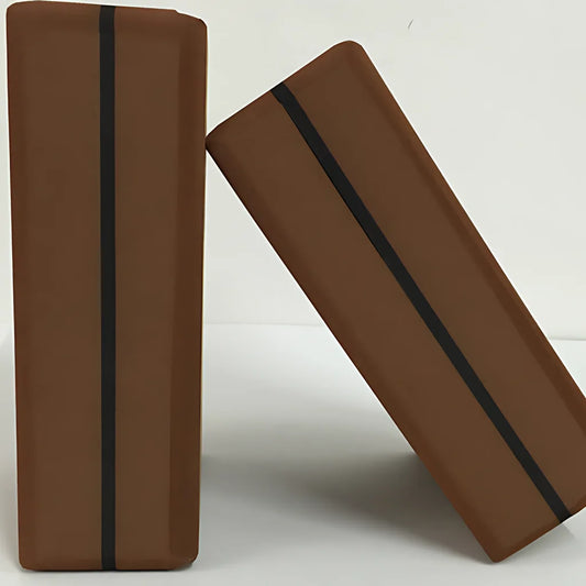 Ergonomic High-Density Yogablock For Supportive Flow - Coffee / 23x15x8.5 cm