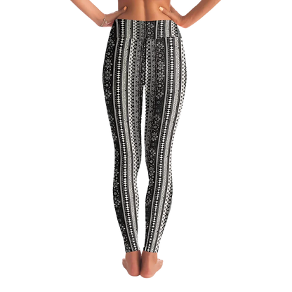Ethnic Stripe Yoga Ladies Pants With 70s Hippie Energy