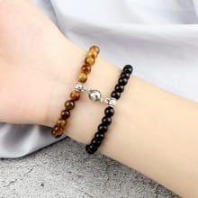 FROSTED GEMSTONE BEAD BRACELET FOR BALANCE & ENERGY