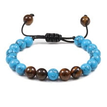 FROSTED GEMSTONE BEAD BRACELET FOR BALANCE & ENERGY