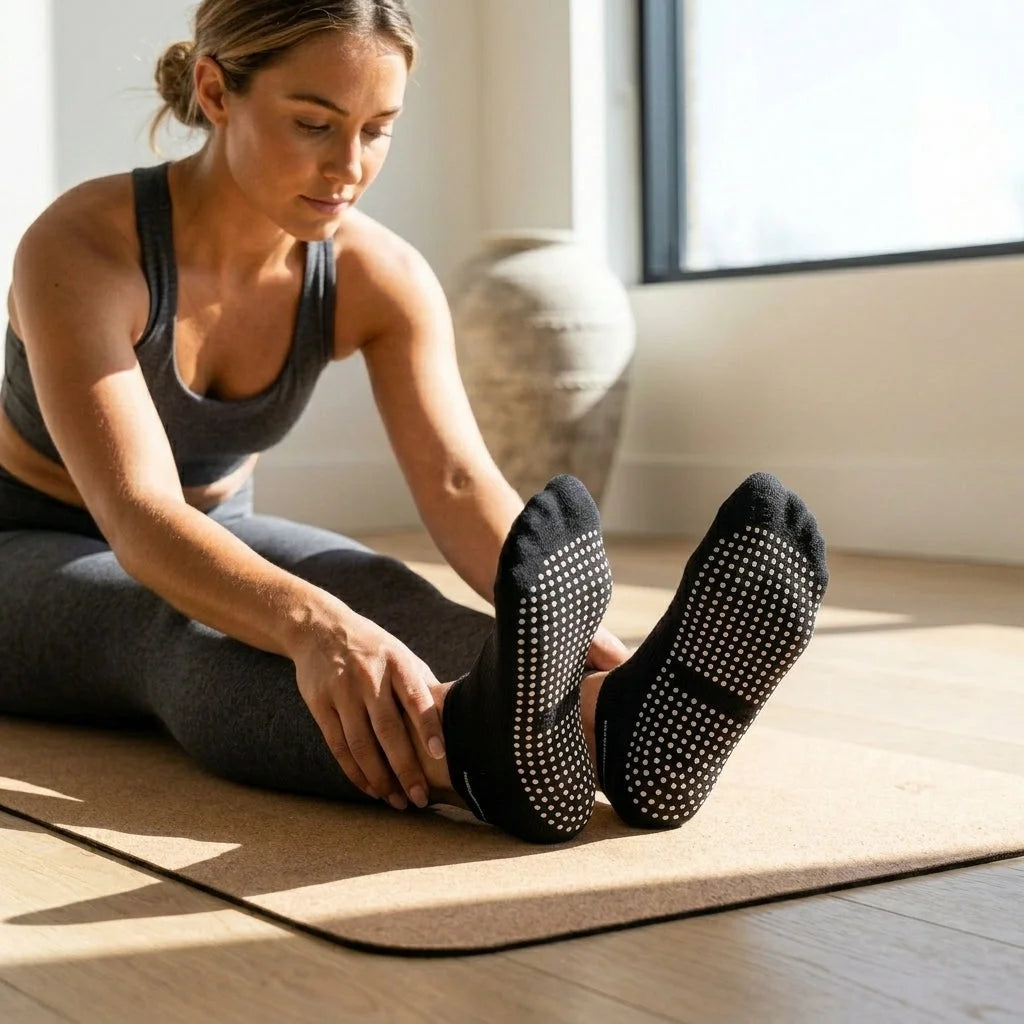 Five Toe Barre Yoga Socks For Grip And Balance