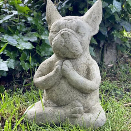 French Bulldog Dog Yoga Statue For Home Or Studio