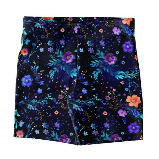 Galactic Bloom Yoga Short Shorts With Celestial Fit