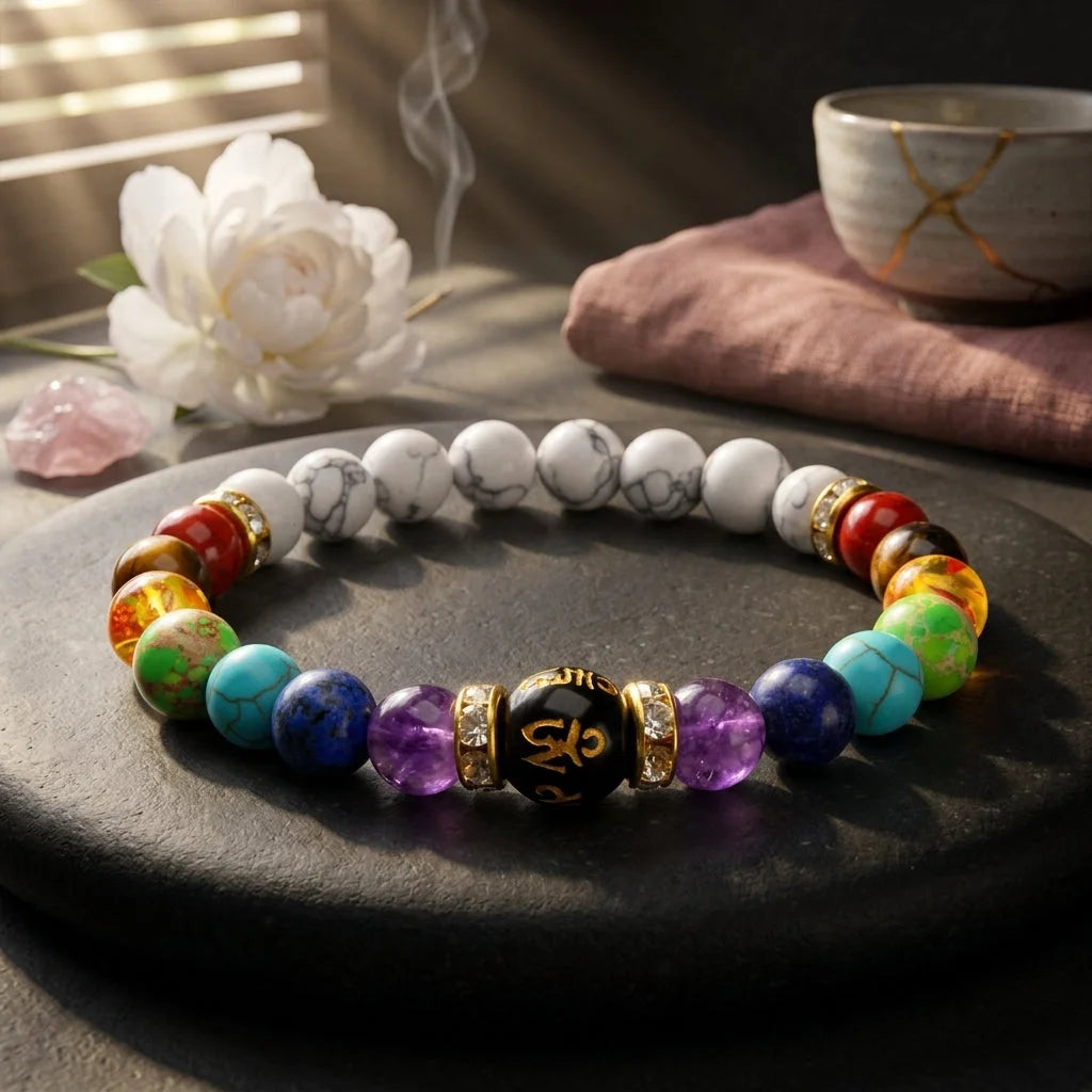 Gemstone Chakra Bracelet For Energy Balance