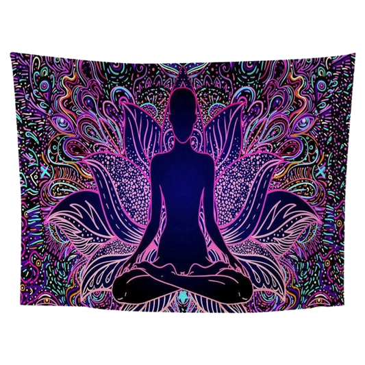 Geometric Flannel Meditation Tapestry For Calm Spaces - Style A / 95x70 cm