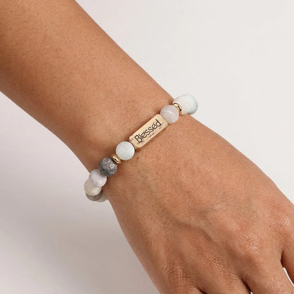 Geometric Pattern Stones Bracelet For Everyday Rituals