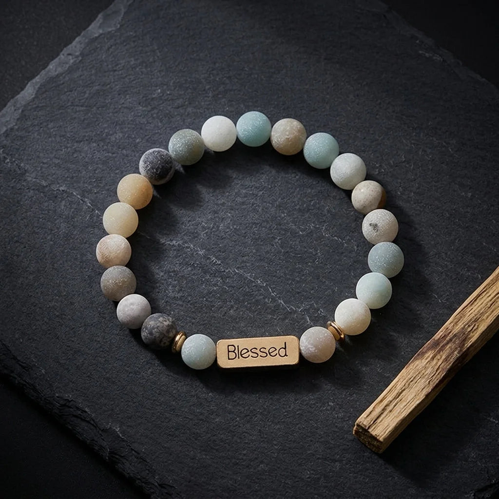 Geometric Pattern Stones Bracelet For Everyday Rituals
