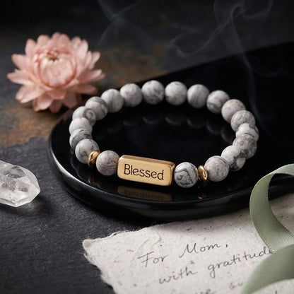 Geometric Pattern Stones Bracelet For Everyday Rituals