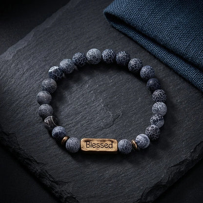 Geometric Pattern Stones Bracelet For Everyday Rituals