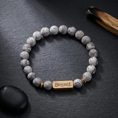 Geometric Pattern Stones Bracelet For Everyday Rituals